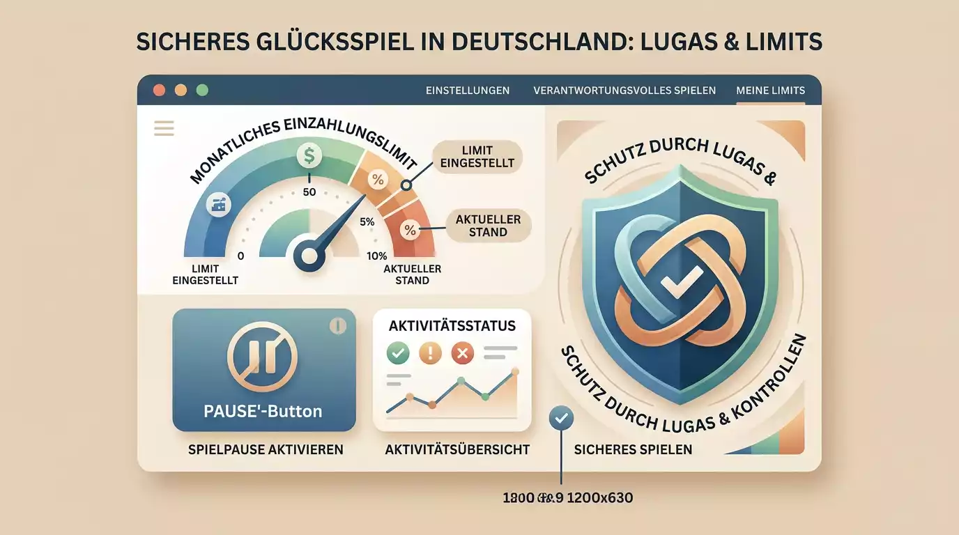 Sachliche Übersicht zu LUGAS, Einzahlungslimit und Spielpause